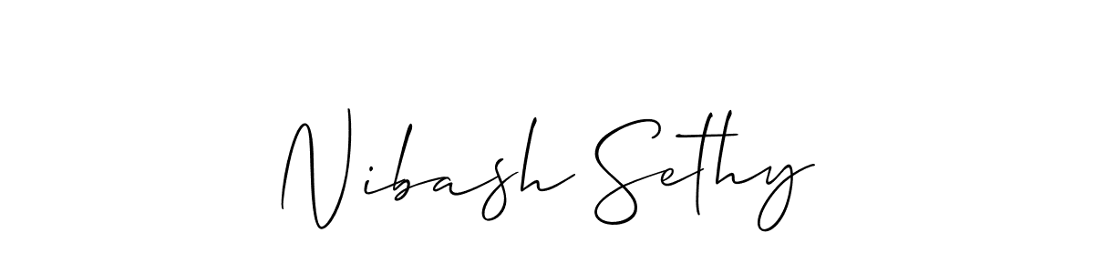 Once you've used our free online signature maker to create your best signature Allison_Script style, it's time to enjoy all of the benefits that Nibash Sethy name signing documents. Nibash Sethy signature style 2 images and pictures png