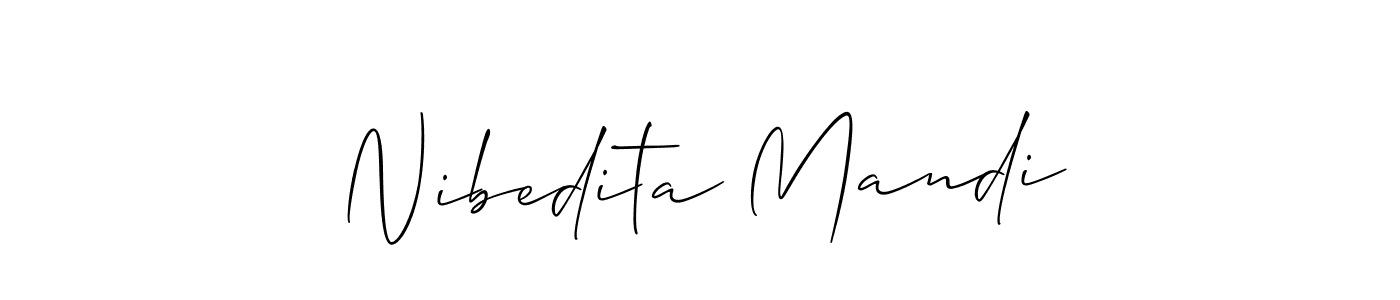 It looks lik you need a new signature style for name Nibedita Mandi. Design unique handwritten (Allison_Script) signature with our free signature maker in just a few clicks. Nibedita Mandi signature style 2 images and pictures png