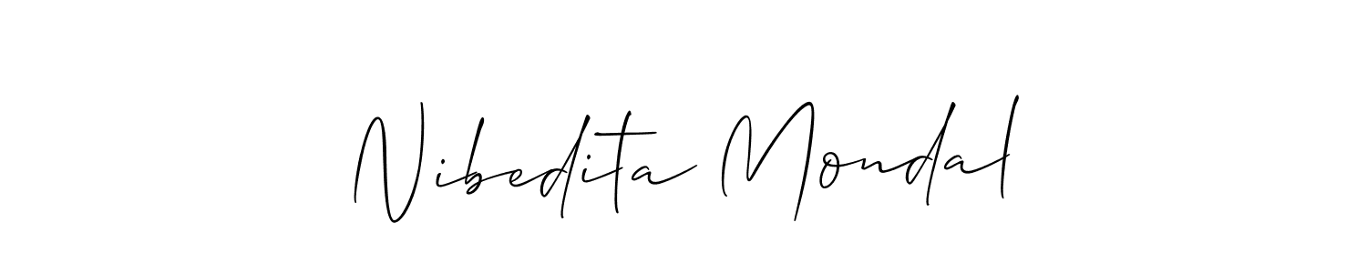 Make a beautiful signature design for name Nibedita Mondal. Use this online signature maker to create a handwritten signature for free. Nibedita Mondal signature style 2 images and pictures png