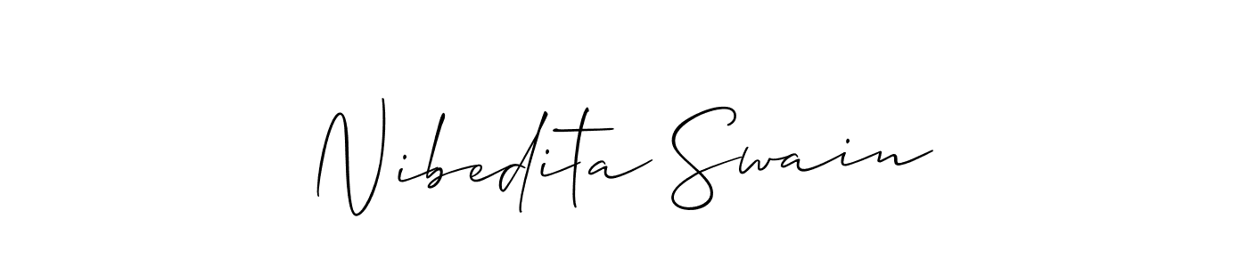 How to Draw Nibedita Swain signature style? Allison_Script is a latest design signature styles for name Nibedita Swain. Nibedita Swain signature style 2 images and pictures png
