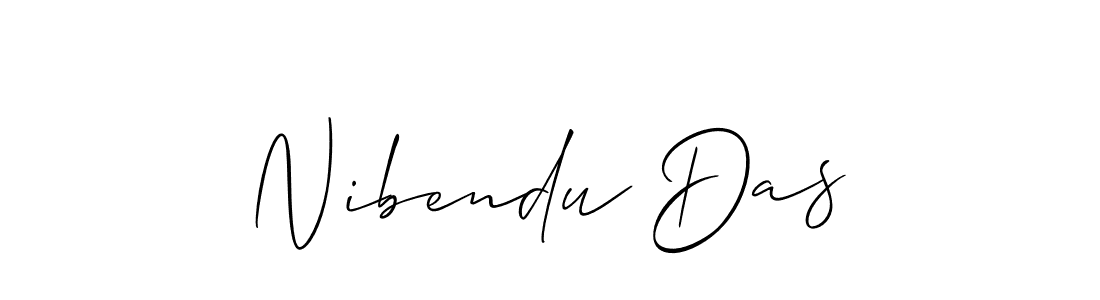 Create a beautiful signature design for name Nibendu Das. With this signature (Allison_Script) fonts, you can make a handwritten signature for free. Nibendu Das signature style 2 images and pictures png