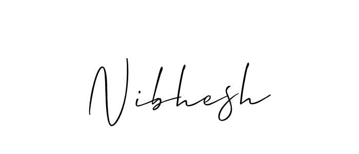 Make a beautiful signature design for name Nibhesh. Use this online signature maker to create a handwritten signature for free. Nibhesh signature style 2 images and pictures png