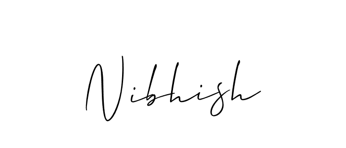 Also we have Nibhish name is the best signature style. Create professional handwritten signature collection using Allison_Script autograph style. Nibhish signature style 2 images and pictures png