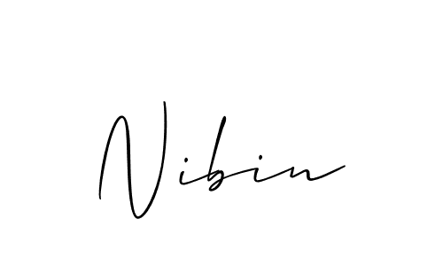 Once you've used our free online signature maker to create your best signature Allison_Script style, it's time to enjoy all of the benefits that Nibin name signing documents. Nibin signature style 2 images and pictures png