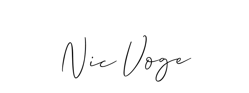 Here are the top 10 professional signature styles for the name Nic Voge. These are the best autograph styles you can use for your name. Nic Voge signature style 2 images and pictures png