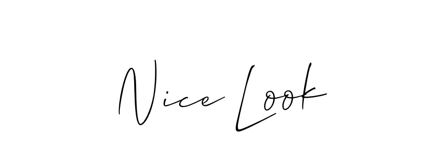 This is the best signature style for the Nice Look name. Also you like these signature font (Allison_Script). Mix name signature. Nice Look signature style 2 images and pictures png