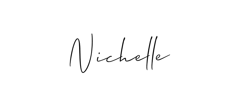 Best and Professional Signature Style for Nichelle. Allison_Script Best Signature Style Collection. Nichelle signature style 2 images and pictures png