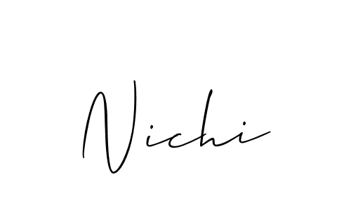 Make a beautiful signature design for name Nichi. Use this online signature maker to create a handwritten signature for free. Nichi signature style 2 images and pictures png