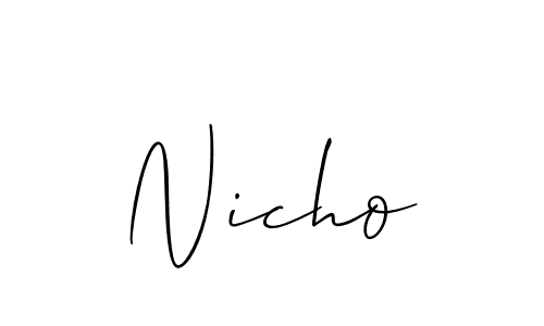 Once you've used our free online signature maker to create your best signature Allison_Script style, it's time to enjoy all of the benefits that Nicho name signing documents. Nicho signature style 2 images and pictures png