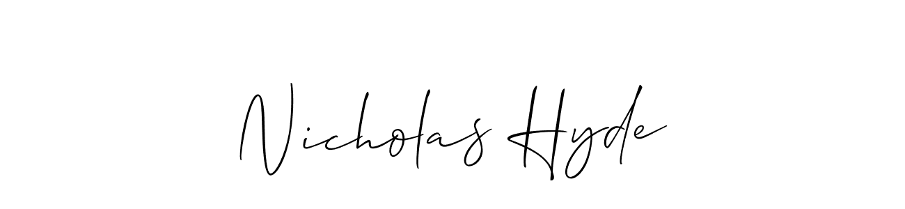 You can use this online signature creator to create a handwritten signature for the name Nicholas Hyde. This is the best online autograph maker. Nicholas Hyde signature style 2 images and pictures png