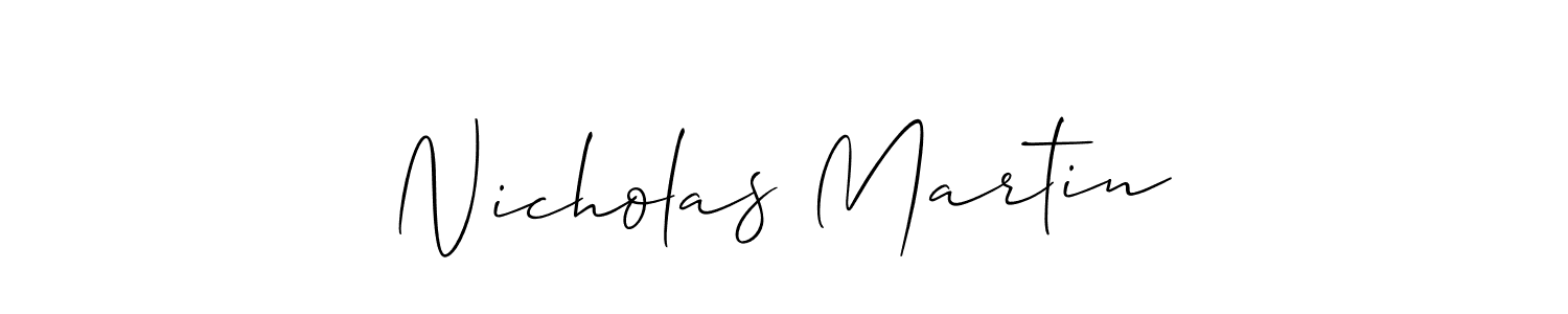 Best and Professional Signature Style for Nicholas Martin. Allison_Script Best Signature Style Collection. Nicholas Martin signature style 2 images and pictures png