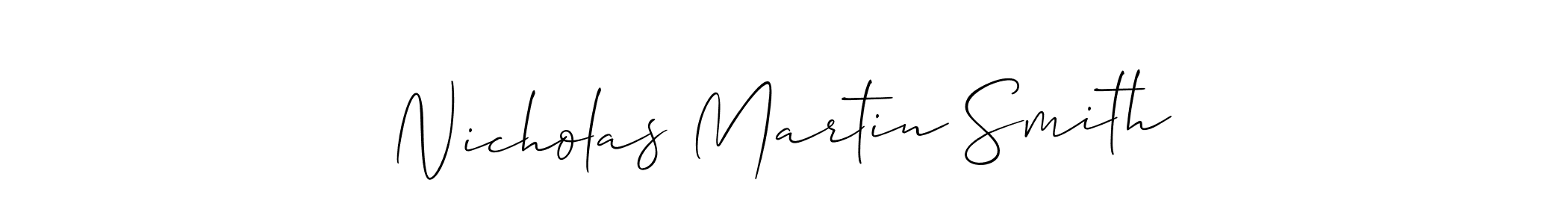 How to Draw Nicholas Martin Smith signature style? Allison_Script is a latest design signature styles for name Nicholas Martin Smith. Nicholas Martin Smith signature style 2 images and pictures png