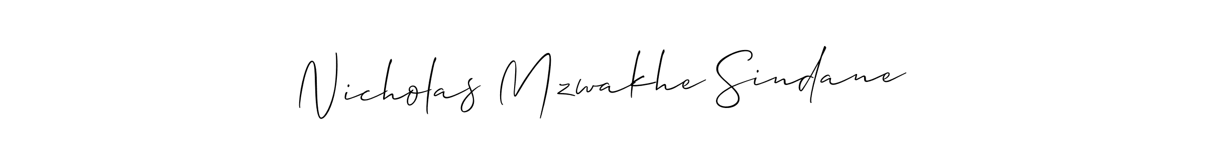 You should practise on your own different ways (Allison_Script) to write your name (Nicholas Mzwakhe Sindane) in signature. don't let someone else do it for you. Nicholas Mzwakhe Sindane signature style 2 images and pictures png