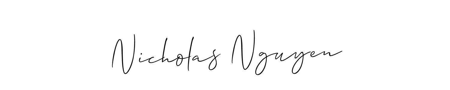 Here are the top 10 professional signature styles for the name Nicholas Nguyen. These are the best autograph styles you can use for your name. Nicholas Nguyen signature style 2 images and pictures png