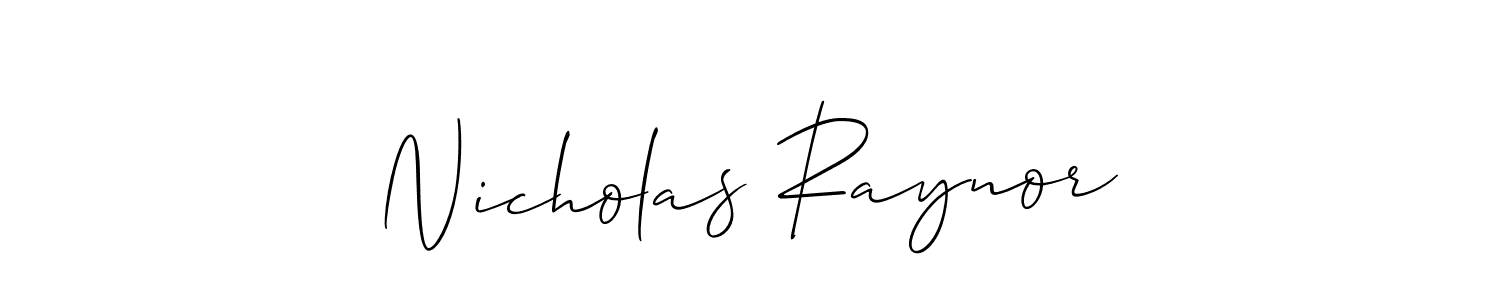 How to Draw Nicholas Raynor signature style? Allison_Script is a latest design signature styles for name Nicholas Raynor. Nicholas Raynor signature style 2 images and pictures png
