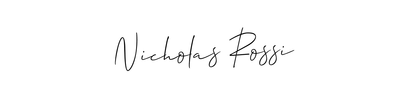 Make a beautiful signature design for name Nicholas Rossi. Use this online signature maker to create a handwritten signature for free. Nicholas Rossi signature style 2 images and pictures png