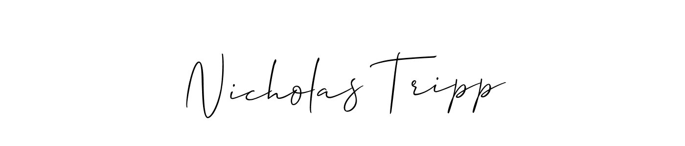 How to Draw Nicholas Tripp signature style? Allison_Script is a latest design signature styles for name Nicholas Tripp. Nicholas Tripp signature style 2 images and pictures png