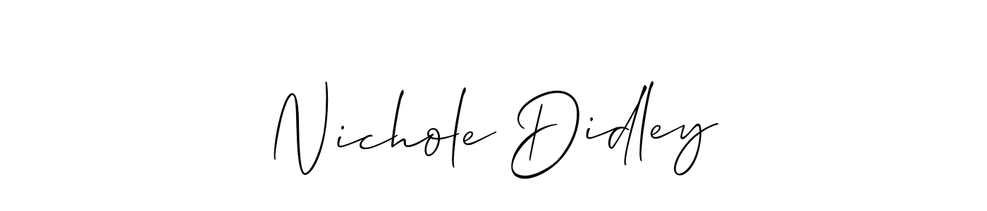 Once you've used our free online signature maker to create your best signature Allison_Script style, it's time to enjoy all of the benefits that Nichole Didley name signing documents. Nichole Didley signature style 2 images and pictures png