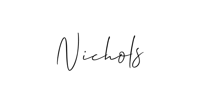 How to Draw Nichols signature style? Allison_Script is a latest design signature styles for name Nichols. Nichols signature style 2 images and pictures png