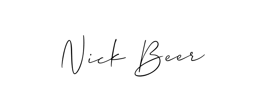 Check out images of Autograph of Nick Beer name. Actor Nick Beer Signature Style. Allison_Script is a professional sign style online. Nick Beer signature style 2 images and pictures png