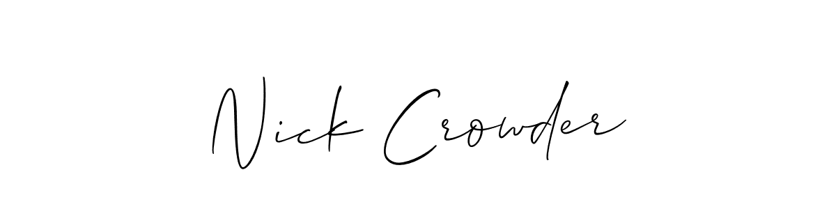 if you are searching for the best signature style for your name Nick Crowder. so please give up your signature search. here we have designed multiple signature styles  using Allison_Script. Nick Crowder signature style 2 images and pictures png