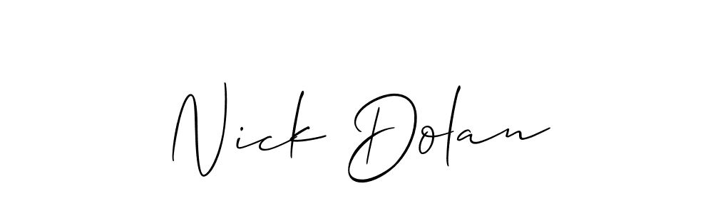 Make a short Nick Dolan signature style. Manage your documents anywhere anytime using Allison_Script. Create and add eSignatures, submit forms, share and send files easily. Nick Dolan signature style 2 images and pictures png