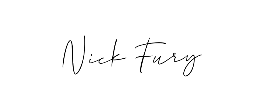 Best and Professional Signature Style for Nick Fury. Allison_Script Best Signature Style Collection. Nick Fury signature style 2 images and pictures png