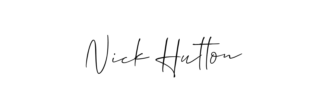 Also we have Nick Hutton name is the best signature style. Create professional handwritten signature collection using Allison_Script autograph style. Nick Hutton signature style 2 images and pictures png