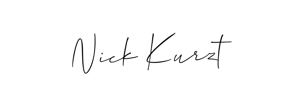 Design your own signature with our free online signature maker. With this signature software, you can create a handwritten (Allison_Script) signature for name Nick Kurzt. Nick Kurzt signature style 2 images and pictures png