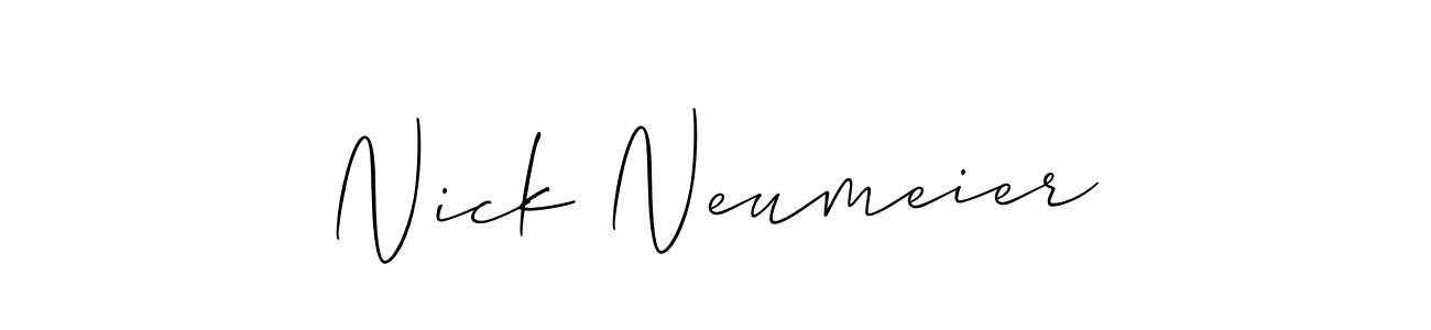 Nick Neumeier stylish signature style. Best Handwritten Sign (Allison_Script) for my name. Handwritten Signature Collection Ideas for my name Nick Neumeier. Nick Neumeier signature style 2 images and pictures png