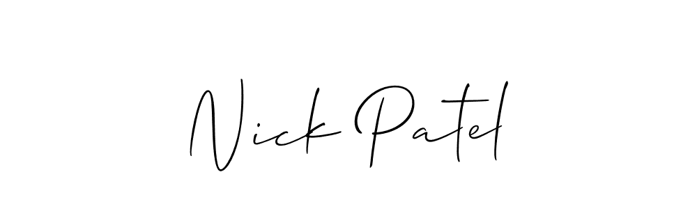 Make a short Nick Patel signature style. Manage your documents anywhere anytime using Allison_Script. Create and add eSignatures, submit forms, share and send files easily. Nick Patel signature style 2 images and pictures png