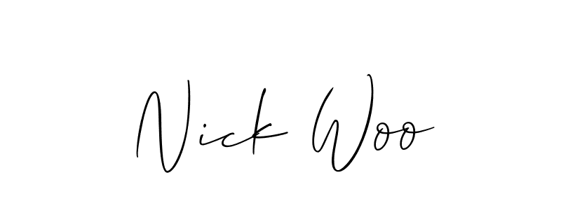 Make a beautiful signature design for name Nick Woo. Use this online signature maker to create a handwritten signature for free. Nick Woo signature style 2 images and pictures png