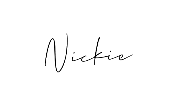 Make a beautiful signature design for name Nickie. Use this online signature maker to create a handwritten signature for free. Nickie signature style 2 images and pictures png