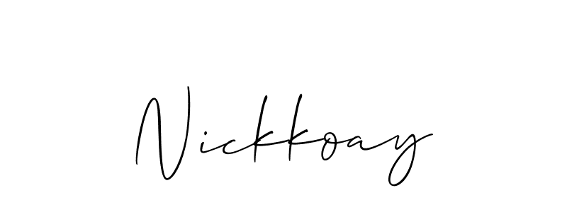 Once you've used our free online signature maker to create your best signature Allison_Script style, it's time to enjoy all of the benefits that Nickkoay name signing documents. Nickkoay signature style 2 images and pictures png