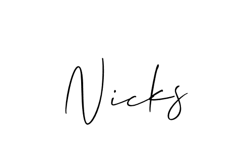 You can use this online signature creator to create a handwritten signature for the name Nicks. This is the best online autograph maker. Nicks signature style 2 images and pictures png