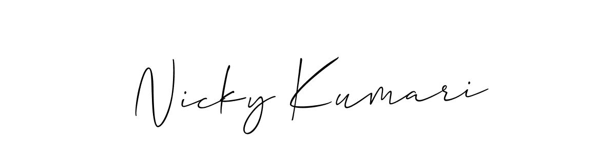Here are the top 10 professional signature styles for the name Nicky Kumari. These are the best autograph styles you can use for your name. Nicky Kumari signature style 2 images and pictures png