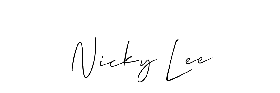 You can use this online signature creator to create a handwritten signature for the name Nicky Lee. This is the best online autograph maker. Nicky Lee signature style 2 images and pictures png