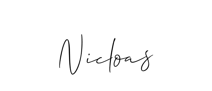 if you are searching for the best signature style for your name Nicloas. so please give up your signature search. here we have designed multiple signature styles  using Allison_Script. Nicloas signature style 2 images and pictures png