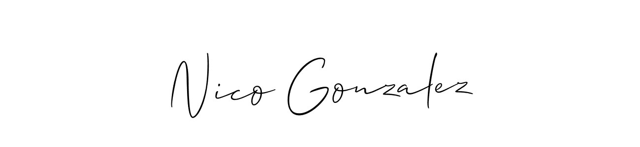 Check out images of Autograph of Nico Gonzalez name. Actor Nico Gonzalez Signature Style. Allison_Script is a professional sign style online. Nico Gonzalez signature style 2 images and pictures png