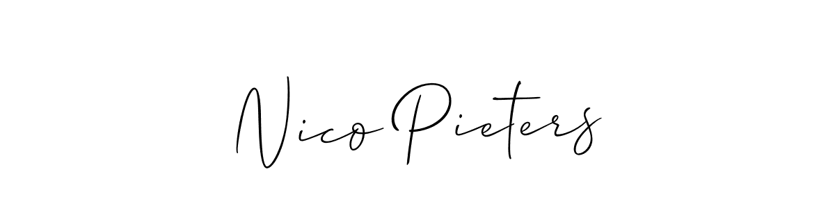 Also we have Nico Pieters name is the best signature style. Create professional handwritten signature collection using Allison_Script autograph style. Nico Pieters signature style 2 images and pictures png