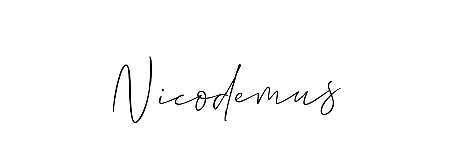 It looks lik you need a new signature style for name Nicodemus. Design unique handwritten (Allison_Script) signature with our free signature maker in just a few clicks. Nicodemus signature style 2 images and pictures png