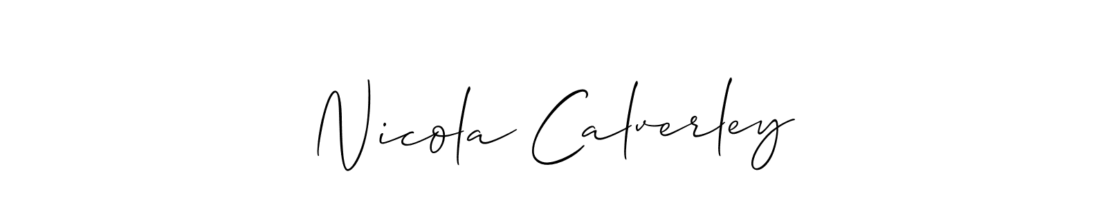 Once you've used our free online signature maker to create your best signature Allison_Script style, it's time to enjoy all of the benefits that Nicola Calverley name signing documents. Nicola Calverley signature style 2 images and pictures png