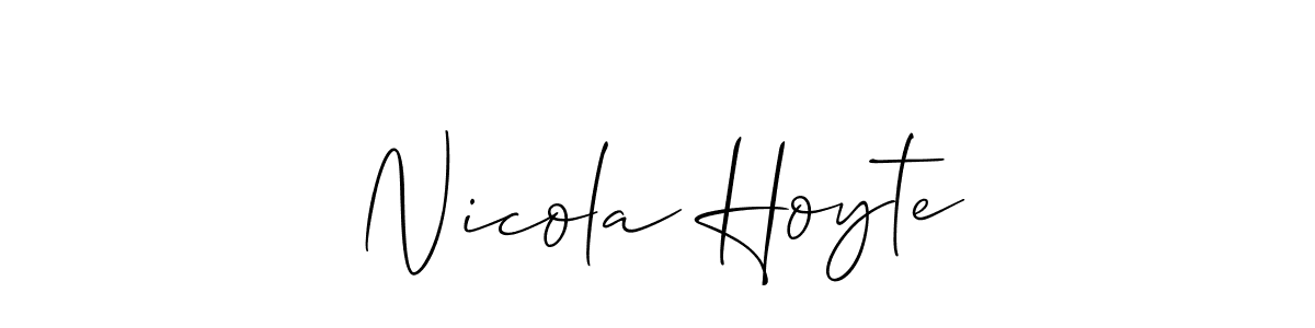 Make a beautiful signature design for name Nicola Hoyte. Use this online signature maker to create a handwritten signature for free. Nicola Hoyte signature style 2 images and pictures png