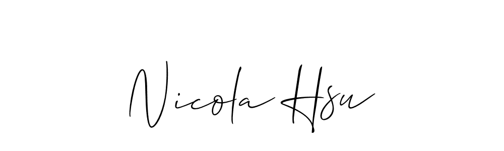 Here are the top 10 professional signature styles for the name Nicola Hsu. These are the best autograph styles you can use for your name. Nicola Hsu signature style 2 images and pictures png