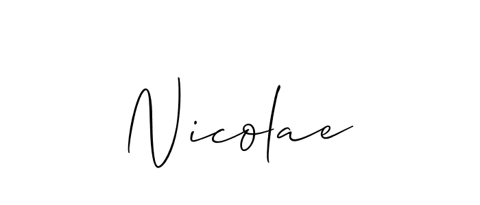 Make a beautiful signature design for name Nicolae. Use this online signature maker to create a handwritten signature for free. Nicolae signature style 2 images and pictures png