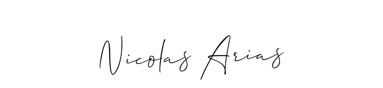 Once you've used our free online signature maker to create your best signature Allison_Script style, it's time to enjoy all of the benefits that Nicolas Arias name signing documents. Nicolas Arias signature style 2 images and pictures png