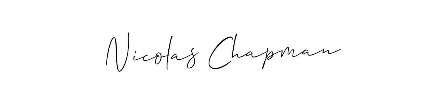 Best and Professional Signature Style for Nicolas Chapman. Allison_Script Best Signature Style Collection. Nicolas Chapman signature style 2 images and pictures png