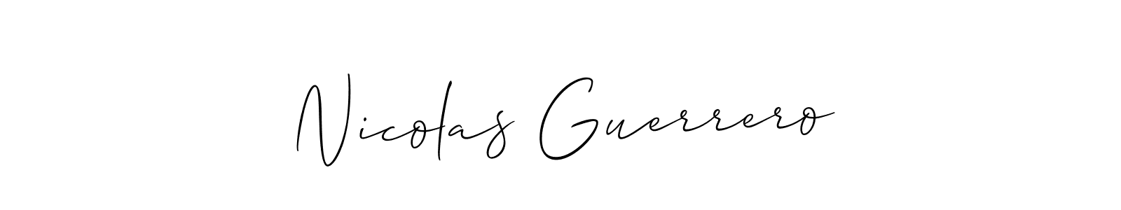 Nicolas Guerrero stylish signature style. Best Handwritten Sign (Allison_Script) for my name. Handwritten Signature Collection Ideas for my name Nicolas Guerrero. Nicolas Guerrero signature style 2 images and pictures png