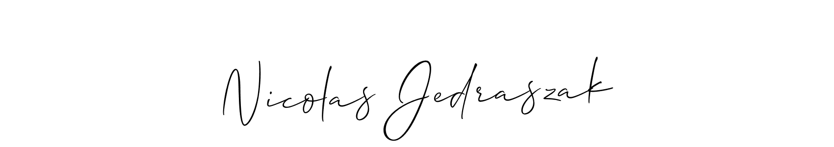 Once you've used our free online signature maker to create your best signature Allison_Script style, it's time to enjoy all of the benefits that Nicolas Jedraszak name signing documents. Nicolas Jedraszak signature style 2 images and pictures png