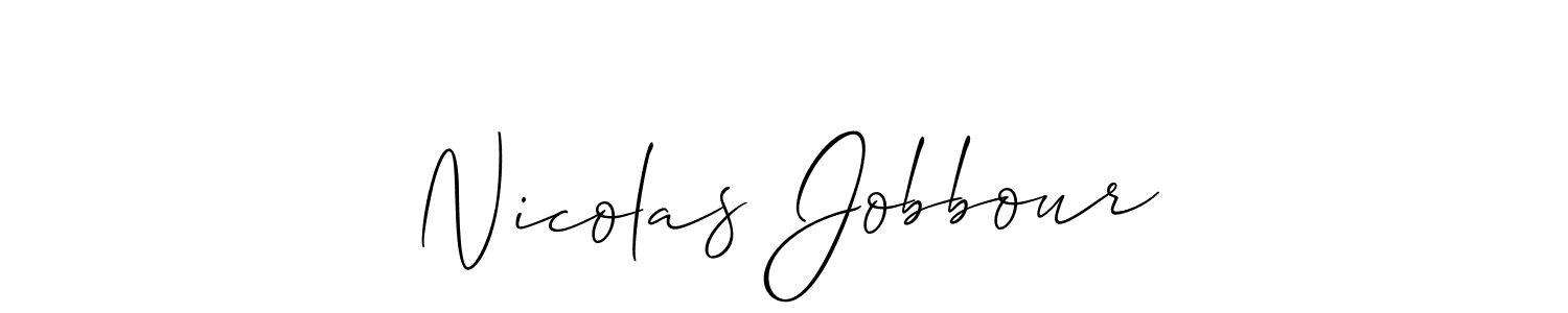 Make a beautiful signature design for name Nicolas Jobbour. Use this online signature maker to create a handwritten signature for free. Nicolas Jobbour signature style 2 images and pictures png
